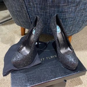 PHILLIP PLEIN VINTAGE BLACK STILETTOS